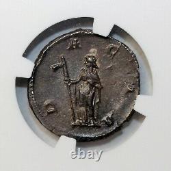 Double Denarius Trajan Decius 249-251 AD Silver NGC CH AU Ancient Roman Coin