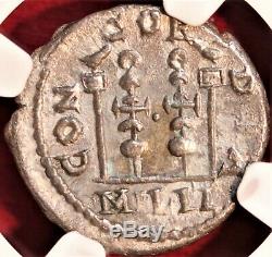 E-Coins Australia Elagabalus AR Denarius NGC Ch VF Roman Imperial CONCORD MILIT