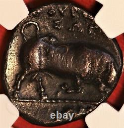 E-Coins Australia Lucania, Thourioi. Ca. 350-300 B. C. AR Stater. NGC VF