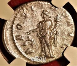 E-Coins Australia Severus Alexander AR Denarius NGC XF Roman Imperial coin