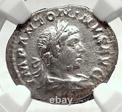 ELAGABALUS Authentic Ancient 219AD Silver Roman Coin w FIDES FIDELITY NGC i72793