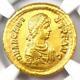 Eastern Roman Arcadius Av Solidus Gold Coin 383-408 Ad Certified Ngc Au
