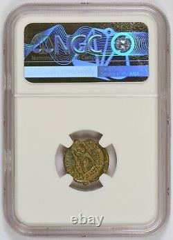 Eastern Roman Empire AD 364-378 AE3 Nummus Ancient Coin for Valens NGC Graded AU