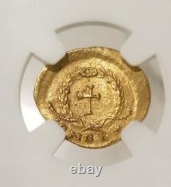 Eastern Roman Empire Aelia Eudocia Tremissis NGC MS 5/4 Ancient Gold Coin