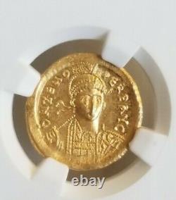 Eastern Roman Empire ZENO Solidus CH MS 5/5 NGC Ancient Gold Coin