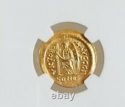 Eastern Roman Empire ZENO Solidus CH MS 5/5 NGC Ancient Gold Coin