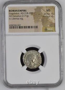 Elagabalus Denarius 218 AD 2.71g MINT STATE Ancient Roman Coin