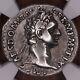 Emperor Domitian Ancient Roman Empire Silver Denarius Coin Ngc Ch Vf