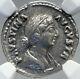 Faustina Ii Jr Wife Of Marcus Aurelius Ancient Silver Roman Coin Ngc I82609