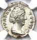 Faustina Senior Ar Denarius Silver Roman Coin 138-40 Ad Ngc Choice Au