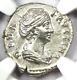 Faustina Senior Ar Denarius Silver Roman Coin 138 Ad. Ngc Choice Au 5/5 Strike