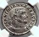 Galerius 303ad Trier Follis Authentic Ancient Roman Coin Genius Ngc Ms I62956