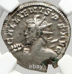 GALLIENUS Victory Over GERMANY Authentic Ancient 257AD Roman Coin NGC i82965