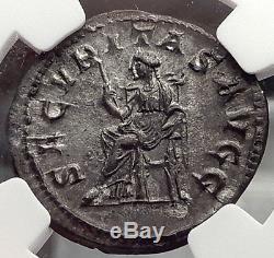 GORDIAN I AFRICANUS 238AD NGC Certified Ch AU Ancient Silver Roman Coin i58298