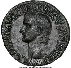 Gaius Caligula AE As Copper Roman Coin 37-41 AD NGC Choice AU with Fine Style