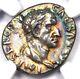 Galba Ar Denarius Silver Roman Coin 68-69 Ad Ngc Choice Xf Rainbow Tone