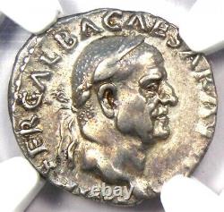 Galba AR Denarius Silver Roman Coin 68 AD NGC Choice XF (EF) 5/5 Surfaces