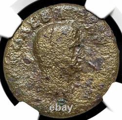 Galba Roman Empire Caesar 68-69 ADÆ As Coin NGC AG, SCARCE YEAR OF 4 EMPERORS