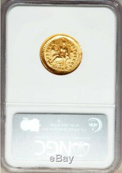 Gold Solidus Theodosius II 402-450 Brilliant Uncirculated By Ngc Roman Coins