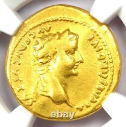 Gold Tiberius AV Aureus Gold Ancient Roman Coin 14-37 AD Certified NGC VF
