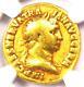 Gold Trajan Av Aureus Gold Roman Coin 98-117 Ad Certified Ngc Vg Rare