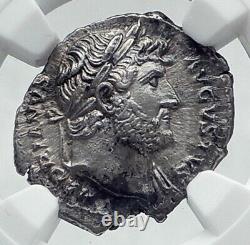 HADRIAN Authentic Ancient 128AD Rome Silver Roman Coin PUDICITIA NGC i81133
