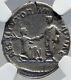 Hadrian Restitvor Of Spain Hispania 134ad Silver Roman Coin Rabbit Ngc I82615