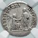 Hadrian Travel Series Restitvtori Hispaniae Rabbit Silver Roman Coin Ngc I86405