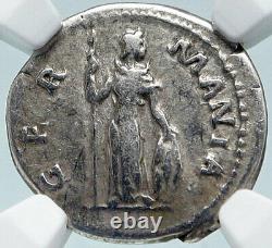 HADRIAN Travels to GERMANIA GERMANY Ancient 134AD Silver Roman Coin NGC i85494