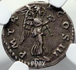 HADRIAN Very Rare QUINARIUS Genuine Ancient 119AD Roman Coin VICTORY NGC i82711