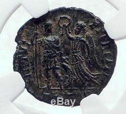 HONORIUS w VICTORY Authentic Ancient Antioch Original Roman Coin NGC i81671