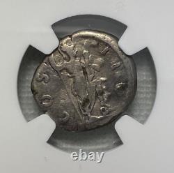 Hadrian, AD 117-138 Roman Empire AR Denarius Coin Graded NGC VG Strike 5/5