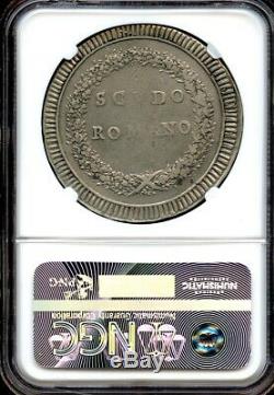 Italy 1799 Silver Scudo RARE Roman Republic coin! NGC graded VF