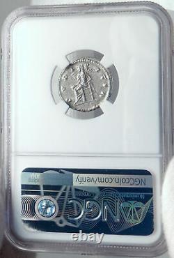 JULIA DOMNA Authentic Ancient 196AD Silver Roman Coin PUDICITIA NGC i82580