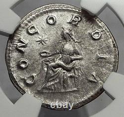 JULIA PAULA 220AD Rome Ancient Silver Roman Coin of Elagabalus NGC Ch XF i59978