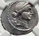 Julius Caesar 46bc Vercigetorix Win Venus Ngc Certified Silver Roman Coin I70005