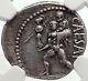 Julius Caesar 48bc Authentic Ancient Silver Roman Coin Venus Certified Ngc Ch Xf