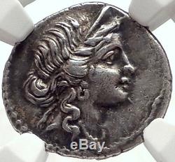 JULIUS CAESAR 48BC Authentic Ancient Silver Roman Coin VENUS Certified NGC Ch XF