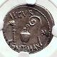 Julius Caesar Authentic 46bc Ancient Silver Roman Coin Thapsus Battle Ngc I72402