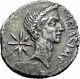 Julius Caesar Lifetime Portrait 44bc Rome Ancient Silver Roman Coin Ngc I77659