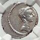 Julius Caesr Portrait 42bc Rome Authentic Ancient Silver Roman Coin Ngc I72396