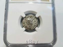 Julia Maesa Roman Empire NGC Ch XF AD 218-225 AR Denarius Silver Ancient Coin
