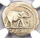 Julius Caesar Ar Denarius Silver Elephant Roman Coin 49 Bc Certified Ngc Fine