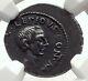 Lepidus Julius Caesar Ally Triumvir Augustus 43bc Silver Roman Coin Ngc I71703