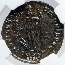 LICINIUS I Authentic Ancient 313AD Heraclea Roman Coin JUPITER EAGLE NGC i82898