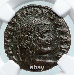 LICINIUS I Constantine I enemy 309AD Ancient Roman Coin NUDE Genius NGC i89695