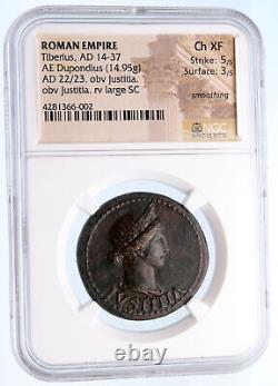 LIVIA Augustus Wife 22AD TIBERIUS Rome Ancient Roman Coin NGC Certified i66477