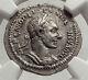 Macrinus 217ad Rome Authentic Ancient Silver Roman Coin W Felicitas Ngc I62486