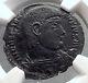 Magnentius 350ad Chi-rho Labarum Authentic Ancient Roman Coin Ngc Xf Rare I60273