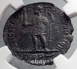 MAGNENTIUS 350AD Chi-Rho Labarum Authentic Ancient Roman Coin NGC XF Rare i60273